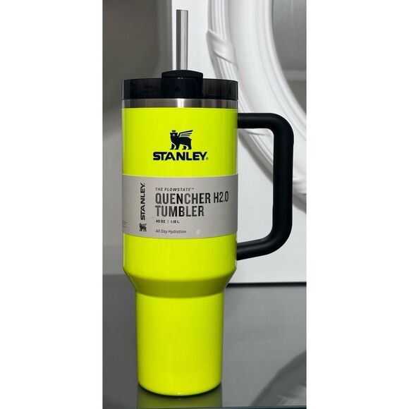 Stanley Quencher‎ H2.0 FlowState 40oz Tumbler, NEON YELLOW - Picture 2 of 5